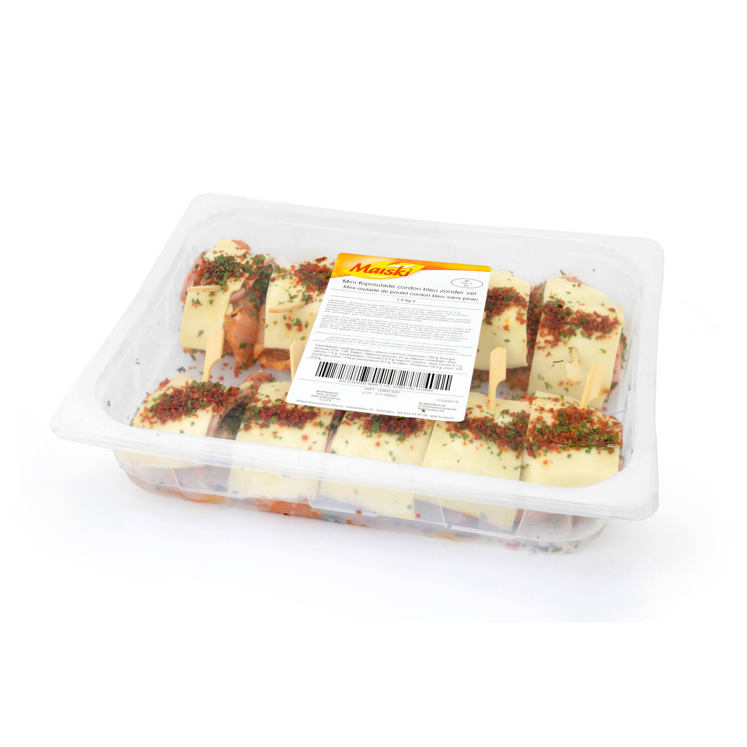 MINI KIPROLLADE CORDON BLEU  ca10x150gr  MAISKI